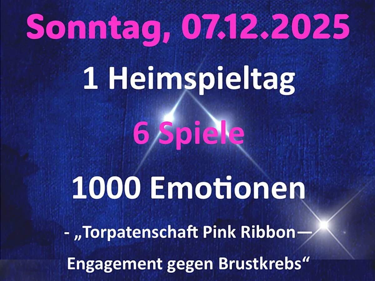 1 Heimspieltag, 6 Spiele, 1000 Emotionen  – Großes Event am 7.12.2025